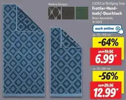 Lidl LOOKS by Wolfgang Joop Frottier-Handtuch/-Duschtuch Angebot