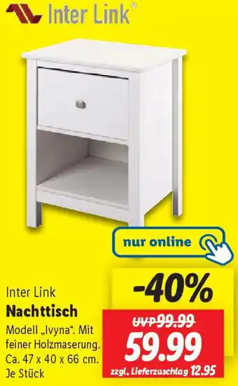 Lidl Inter Link Nachttisch Angebot