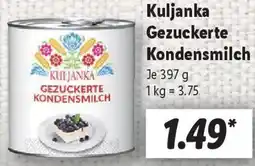Lidl Kuljanka Gezuckerte Kondensmilch Angebot