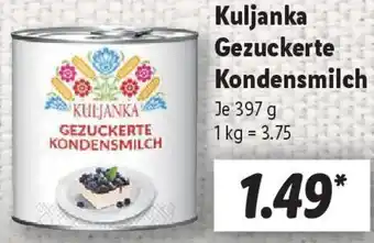 Lidl Kuljanka Gezuckerte Kondensmilch Angebot