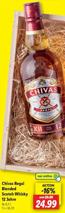 Lidl Chivas Regal Blended Scotch Whisky 12 Jahre Angebot