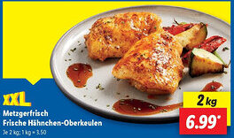 Lidl Metzgerfrisch Frische Hähnchen-Oberkeulen Angebot