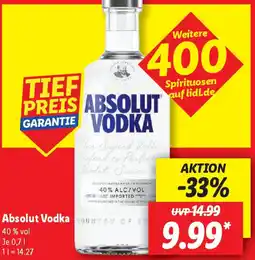 Lidl Absolut Vodka Angebot