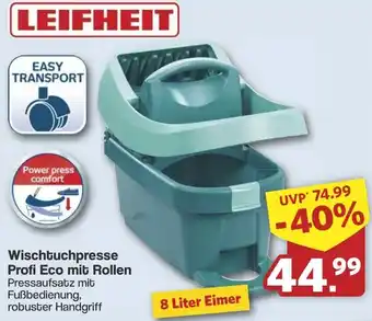 Famila Nord West LEIFHEIT Wischtuchpresse Profi Eco mit Rollen Angebot