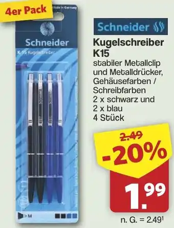 Famila Nord West Schneider Kugelschreiber K15 Angebot