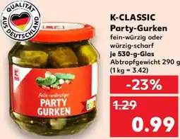 Kaufland K-CLASSIC Party-Gurken Angebot
