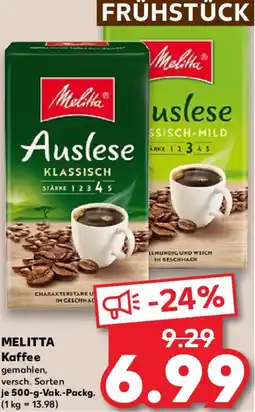Kaufland MELITTA Kaffee Angebot