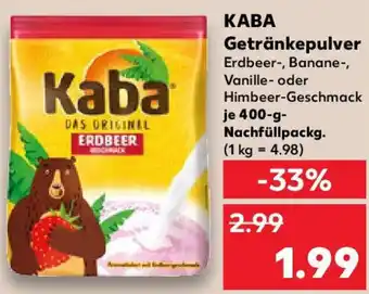 Kaufland KABA Getränkepulver Angebot
