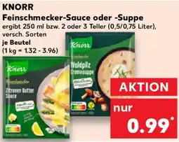 Kaufland KNORR Feinschmecker-Sauce oder Suppe Angebot