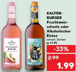 Kaufland KALTENBURGER Fruchtweinschorle oder Alkoholischer Eistee Angebot