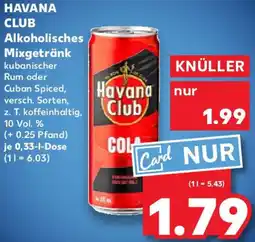 Kaufland HAVANA CLUB Alkoholisches Mixgetränk Angebot