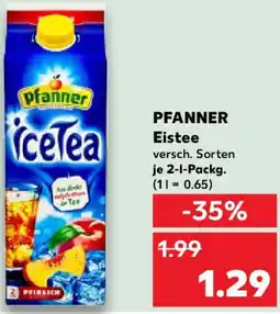 Kaufland PFANNER Eistee Angebot