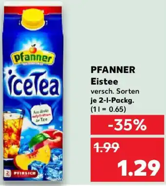Kaufland PFANNER Eistee Angebot