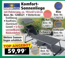 Norma Komfort-Sonnenliege Angebot