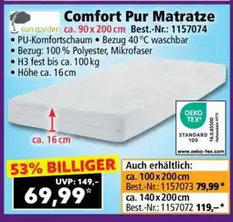 Norma Comfort Pur Matratze Angebot