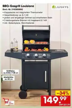 Netto Marken-Discount BBQ Gasgrill Louisiana Angebot