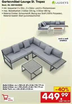 Netto Marken-Discount Gartenmöbel Lounge St. Tropez Angebot