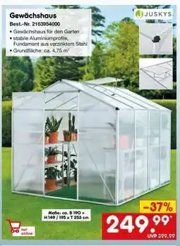 Netto Marken-Discount Gewächshaus Angebot