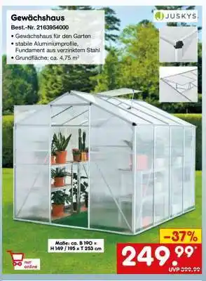 Netto Marken-Discount Gewächshaus Angebot