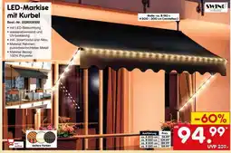 Netto Marken-Discount LED-Markise mit Kurbel Angebot