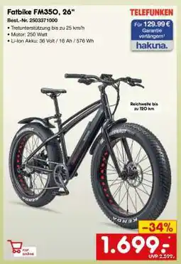 Netto Marken-Discount Fatbike FM35O, 26 Angebot