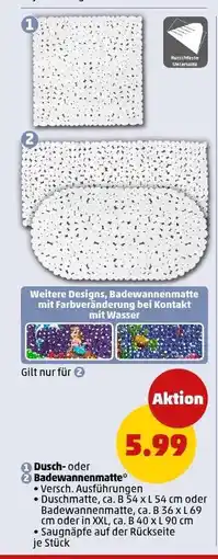 PENNY Dusch- oder Badewannenmatte Angebot