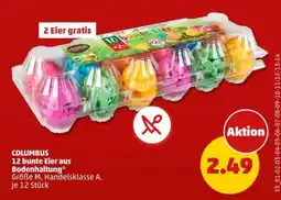 PENNY COLUMBUS 12 bunte Eier aus Bodenhaltung Angebot