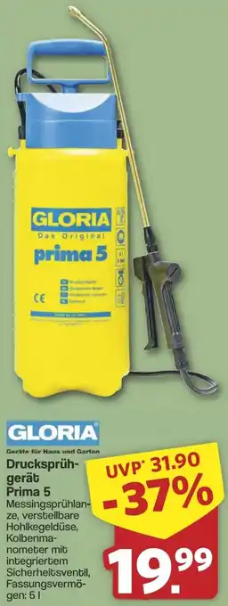 Famila Nord West GLORIA Drucksprühgerät Prima 5 Angebot
