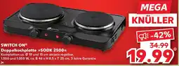 Kaufland SWITCH ON Doppelkochplatte SODK 2500 Angebot
