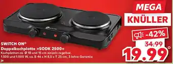 Kaufland SWITCH ON Doppelkochplatte SODK 2500 Angebot