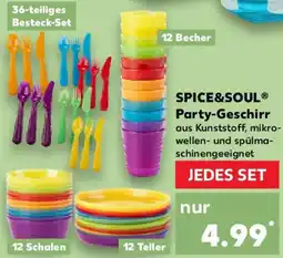 Kaufland SPICE&SOUL Party-Geschirr Angebot