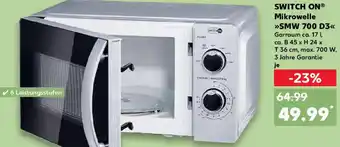 Kaufland SWITCH ON Mikrowelle SMW 700 D3 Angebot
