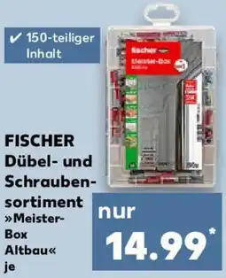 Kaufland FISCHER Dübel- und Schraubensortiment Meister Box Altbau Angebot