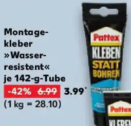 Kaufland Pattex Montagekleber Wasserresistent Angebot