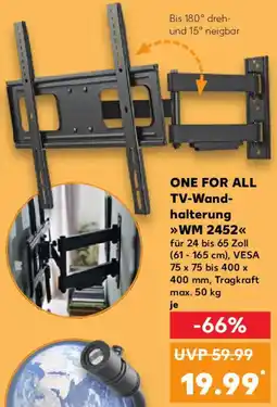 Kaufland ONE FOR ALL TV-Wandhalterung WM 2452 Angebot