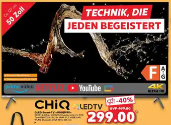 Kaufland CHIQ QLED-Smart-TV U50QM9V Angebot