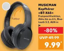 Kaufland MUSICMAN Kopfhörer BT-X65 Angebot