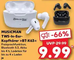 Kaufland MUSICMAN TWS-In-Ear Kopfhörer BT-X63 Angebot