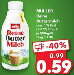 Kaufland MÜLLER Reine Buttermilch Angebot