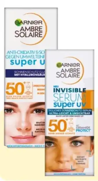 Rossmann Garnier Ambre Solaire Sonnenschutzfluid Gesicht Super UV LSF 50+ Angebot