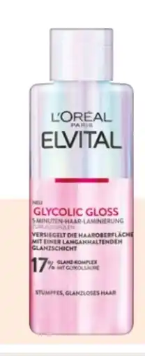 Rossmann L'Oréal Paris Elvital Glycolic Gloss 5 Minuten Haar Laminierung Angebot