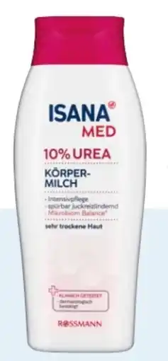 Rossmann Isana Med Körpermilch 10% Urea Angebot