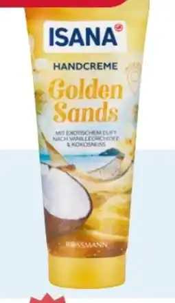 Rossmann Isana Handcreme Golden Sands Angebot