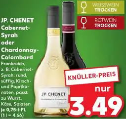 Kaufland JP. CHENET Cabernet Syrah oder Chardonnay Colombard Angebot