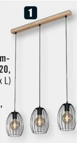 B1 Discount Baumarkt Pendelleuchten Waktu Vintage Angebot