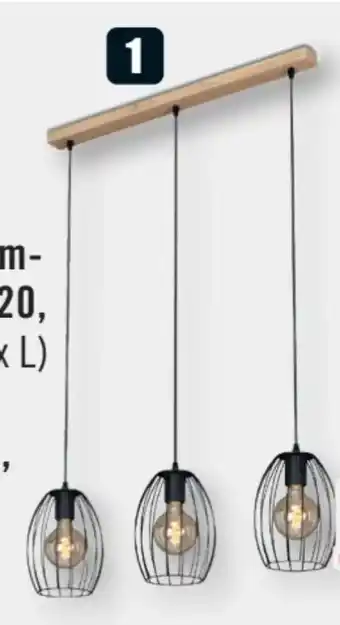 B1 Discount Baumarkt Pendelleuchten Waktu Vintage Angebot