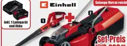 B1 Discount Baumarkt Einhell Akku-Rasenmäher GE-CM18/30Li + Akku-Laubbläser GE-CL18Li E Solo Angebot