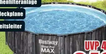 B1 Discount Baumarkt BestWay Steel Pro MAX Aufstellpool Komplett-Set Angebot