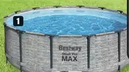 B1 Discount Baumarkt BestWay Frame Pool Set Steel Pro Max Angebot