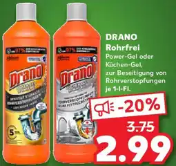 Kaufland DRANO Rohrfrei Angebot